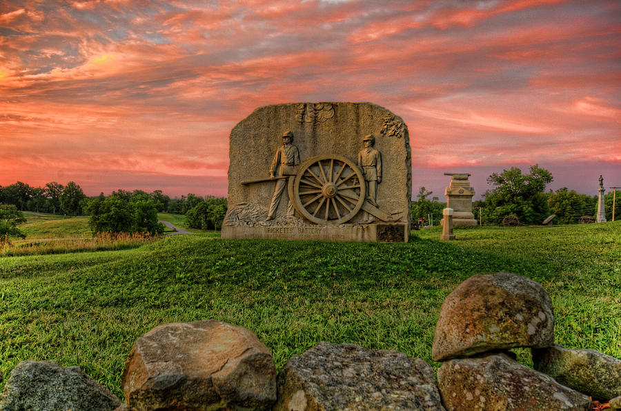 Gettysburg East Cemetery Hill Sunrise Photograph By Craig Fildes Fine