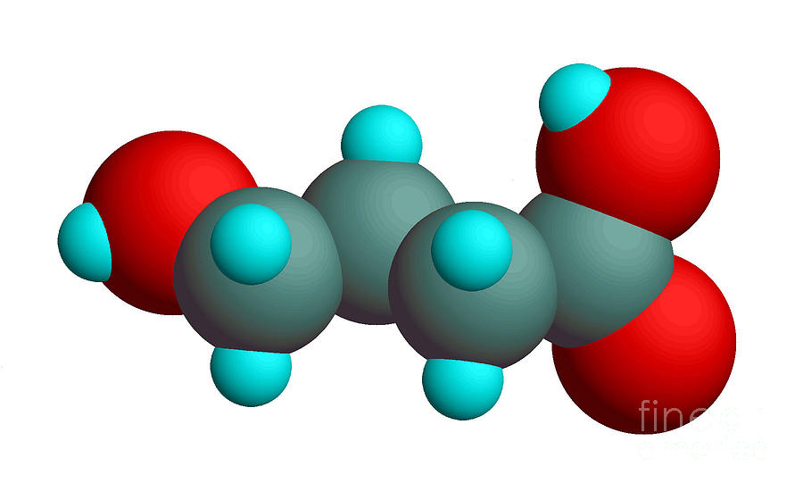 Ghb Molecular Model #5 Photograph by Scimat