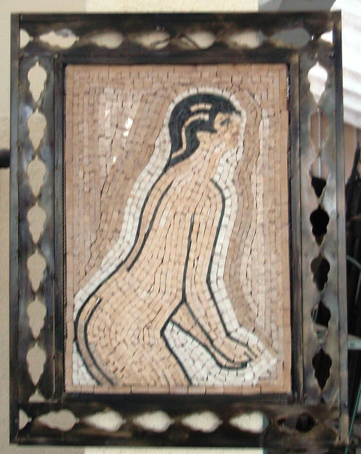 Girl In Stone Mosaic Relief by Petrit Metohu Girl In Stone Mosaic Relief by Petrit Metohu