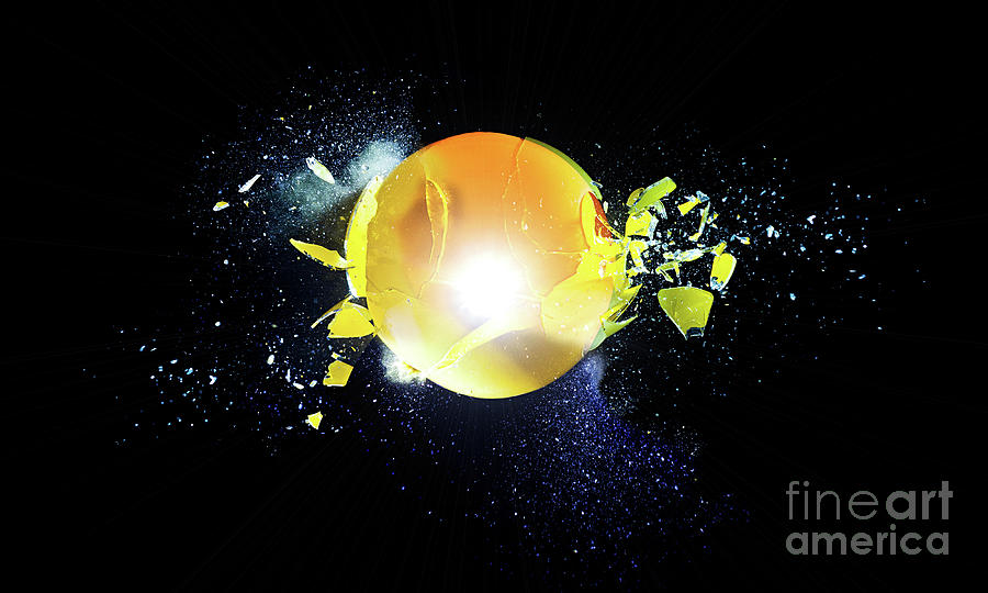 Glass Explosion #5 Photograph by Gualtiero Boffi