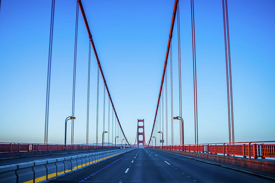Golden Gate Bridge Early Morning In San Francisco California #5 Photograph by Alex Grichenko