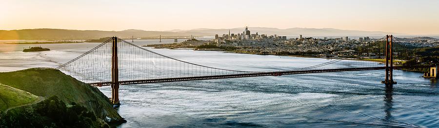 Golden Gate Bridge San Francisco California West Coast Sunrise #5 Photograph by Alex Grichenko