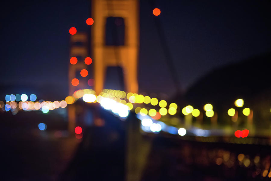 Golden Gte Bridge In San Francisco At Night #5 Photograph by Alex Grichenko