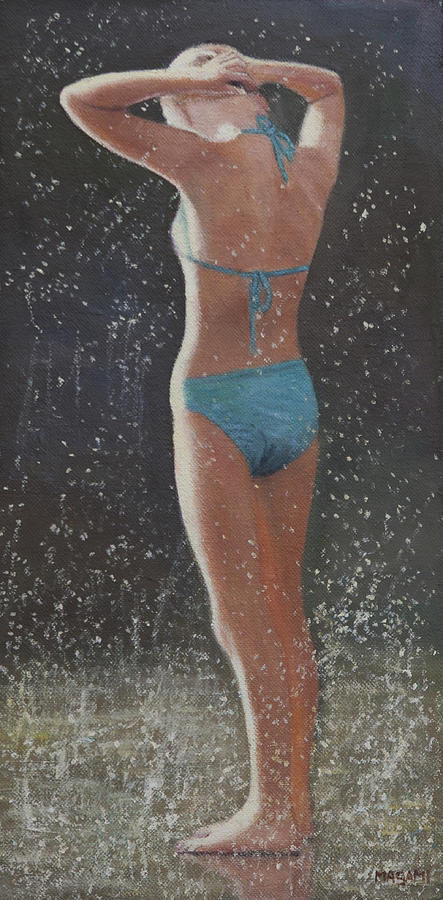 Green Bikini #5 Painting by Masami Iida