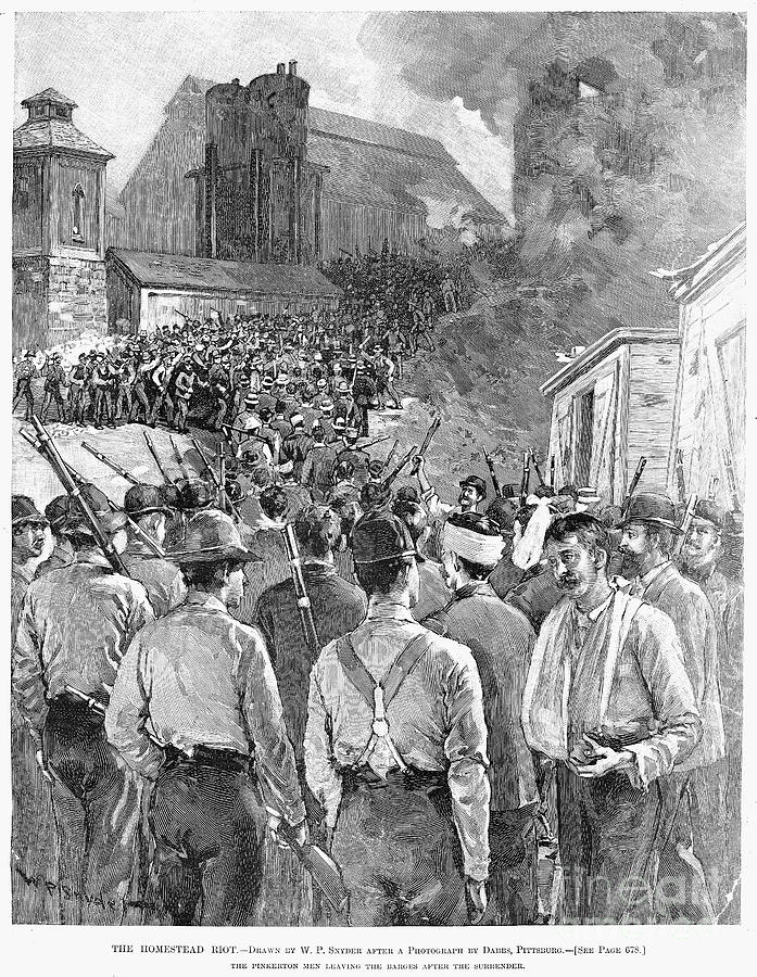 Homestead Strike, 1892 #5 Photograph by Granger