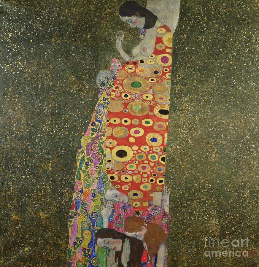 Hope II Painting by Gustav Klimt