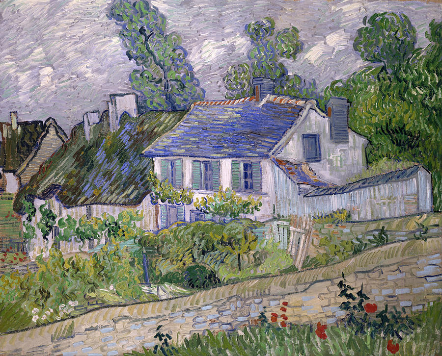 Houses at Auvers #5 Painting by Celestial Images