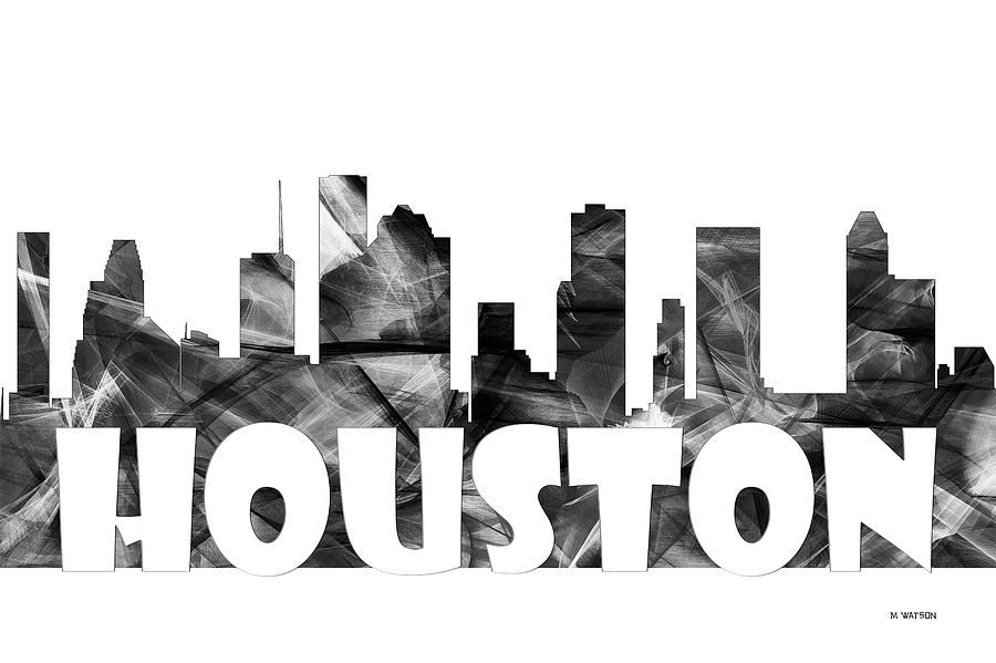 Houston Texas Skyline #5 Digital Art by Marlene Watson