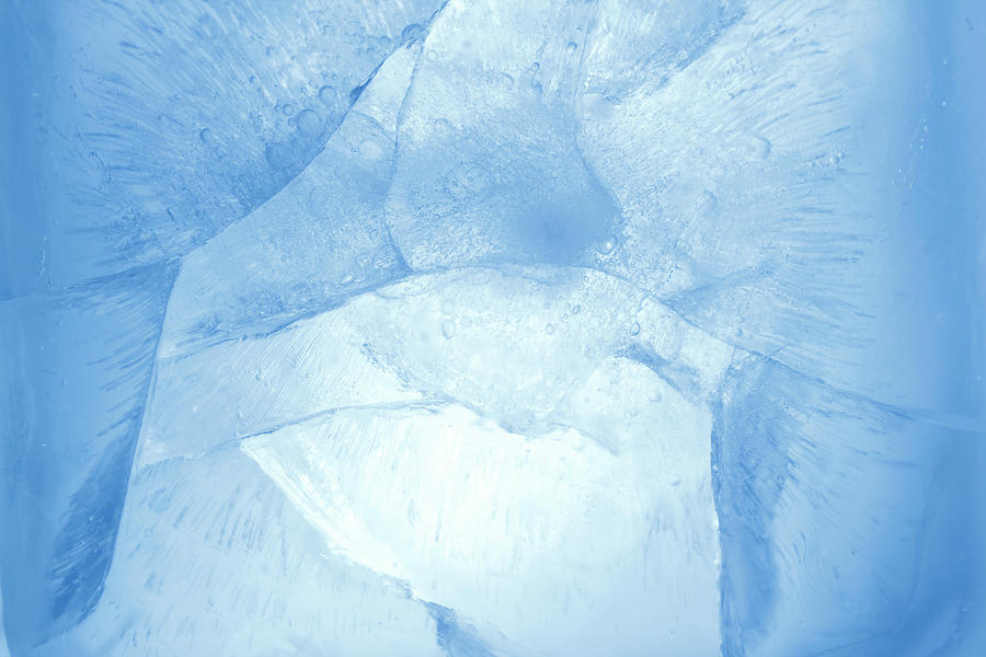 Abstract Photograph - Ice #5 by Les Cunliffe