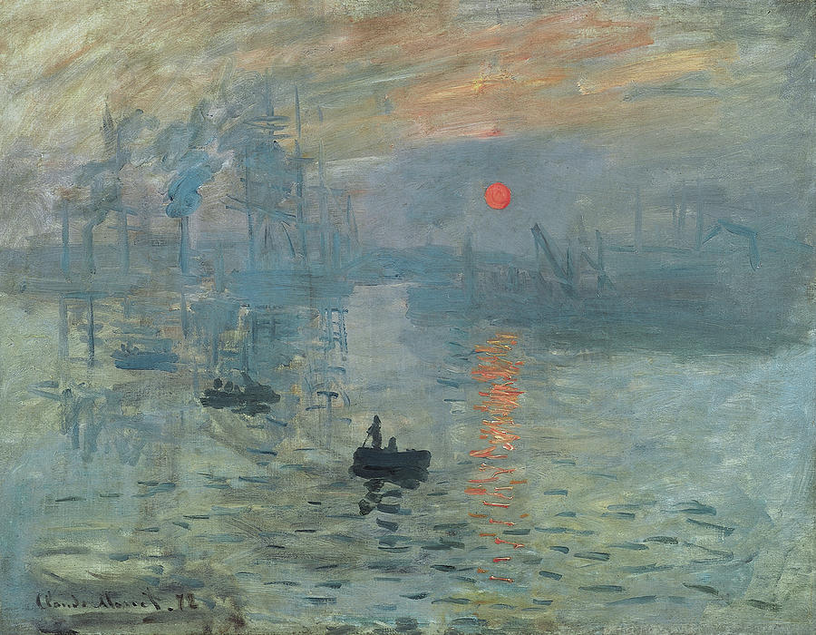 Claude Monet Painting - Impression, Sunrise #5 by Claude Monet