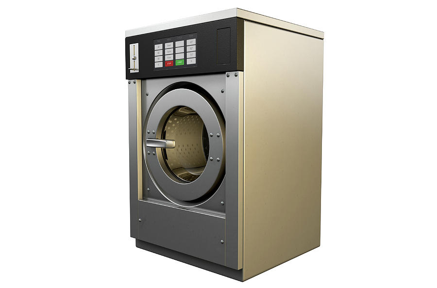 Coin Digital Art - Industrial Washing Machine #5 by Allan Swart