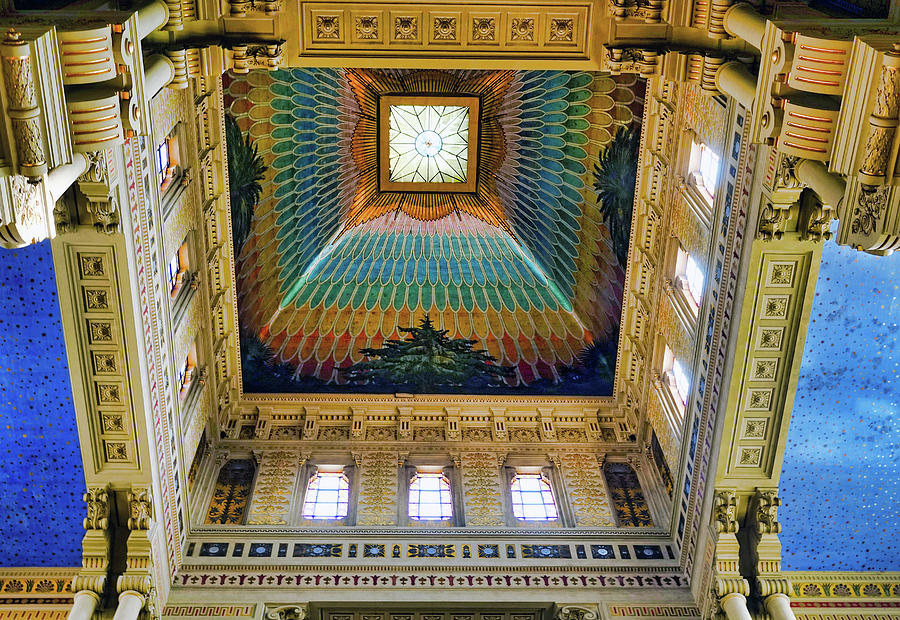 Interior Of The Tempio Maggiore di Roma or the Great Synagogue Of Rome In Rome Italy #5 Photograph by Rick Rosenshein