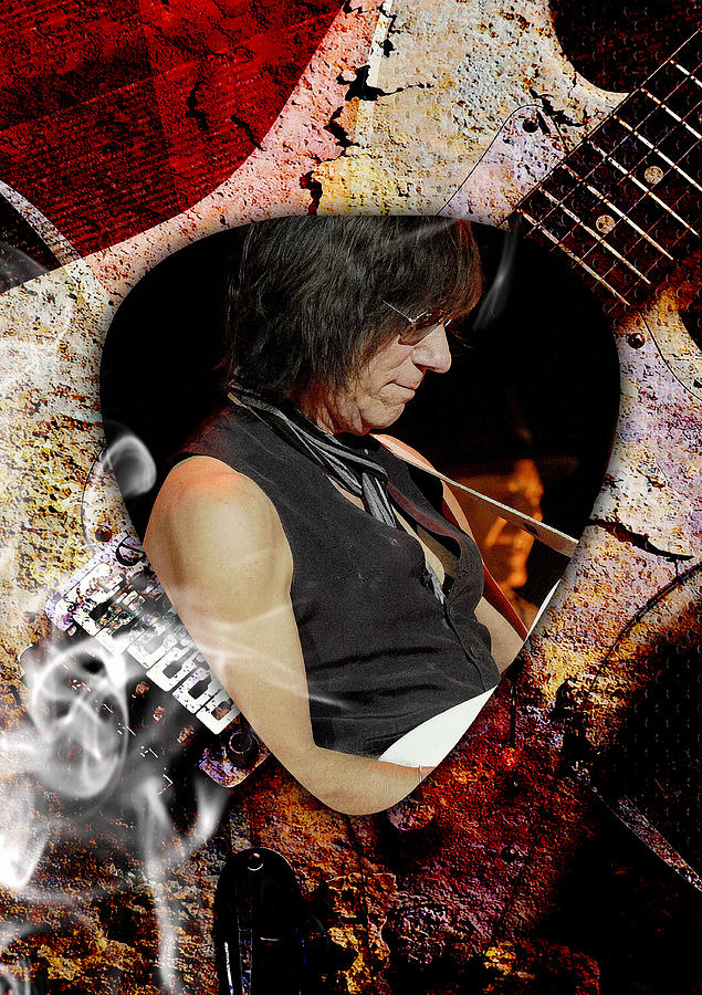 Jeff Beck Guitarist Art #7 Mixed Media by Marvin Blaine
