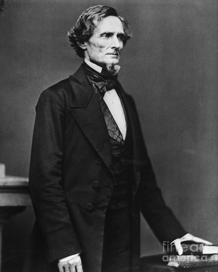 Portrait Photograph - Jefferson Davis #5 by Granger