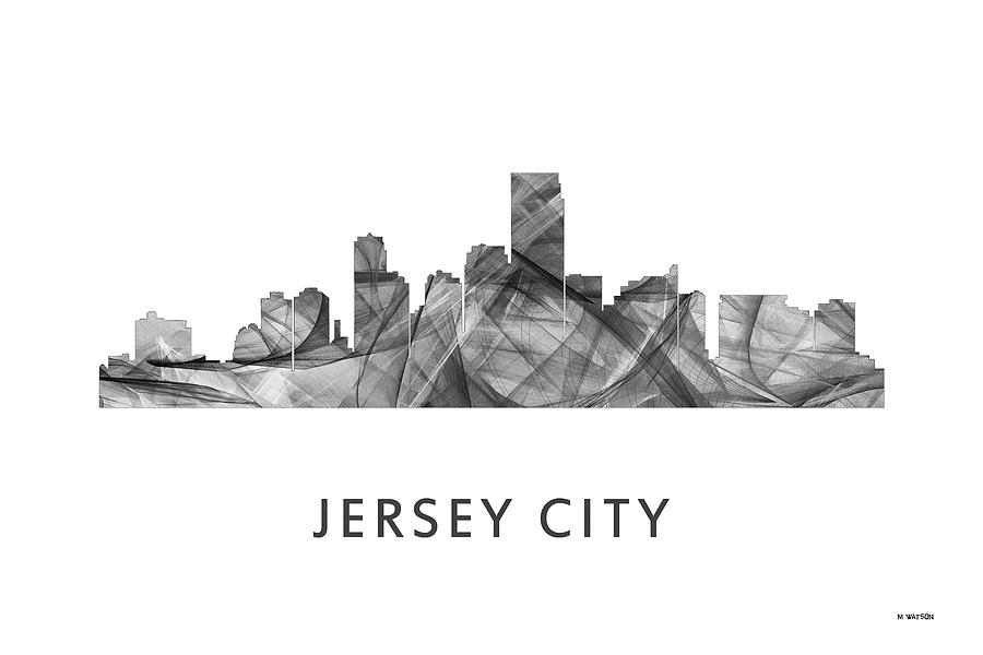 Jersey City New Jersey Skyline #5 Digital Art by Marlene Watson
