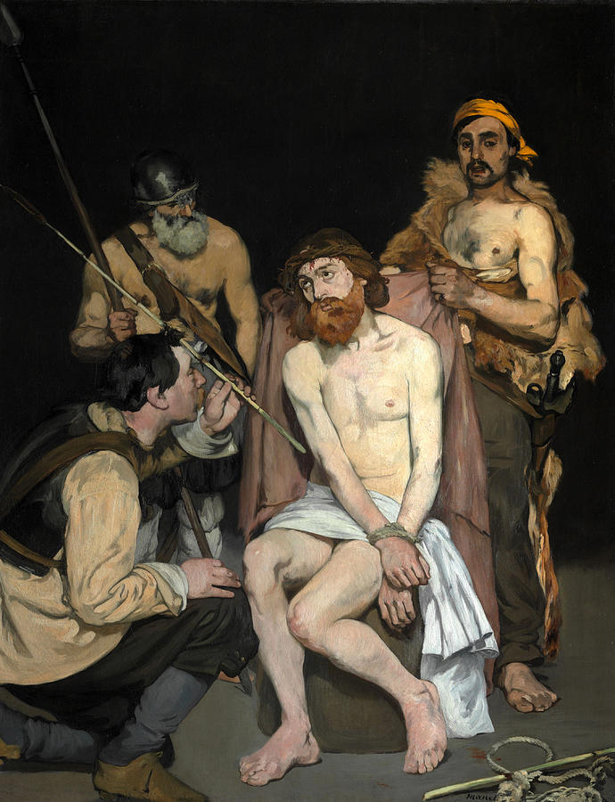 Jesus Mocked by the Soldiers #7 Painting by Edouard Manet