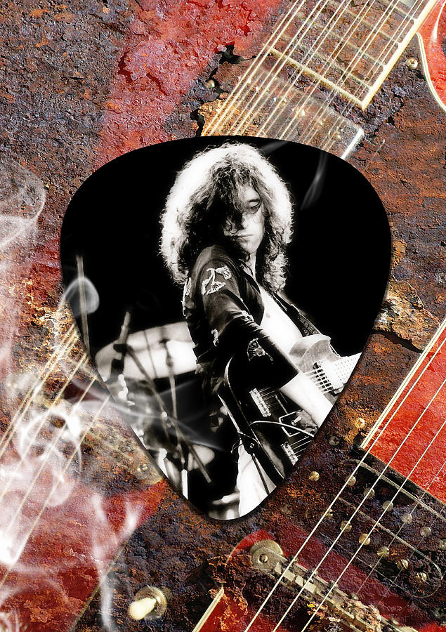 Jimmy Page Art #5 Mixed Media by Marvin Blaine