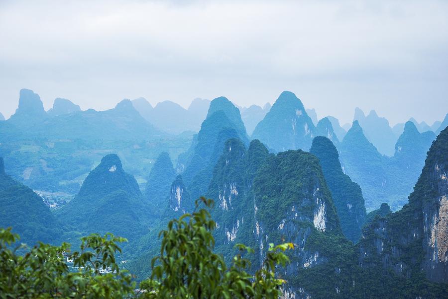 Karst mountains landscape Photograph by Carl Ning | Pixels