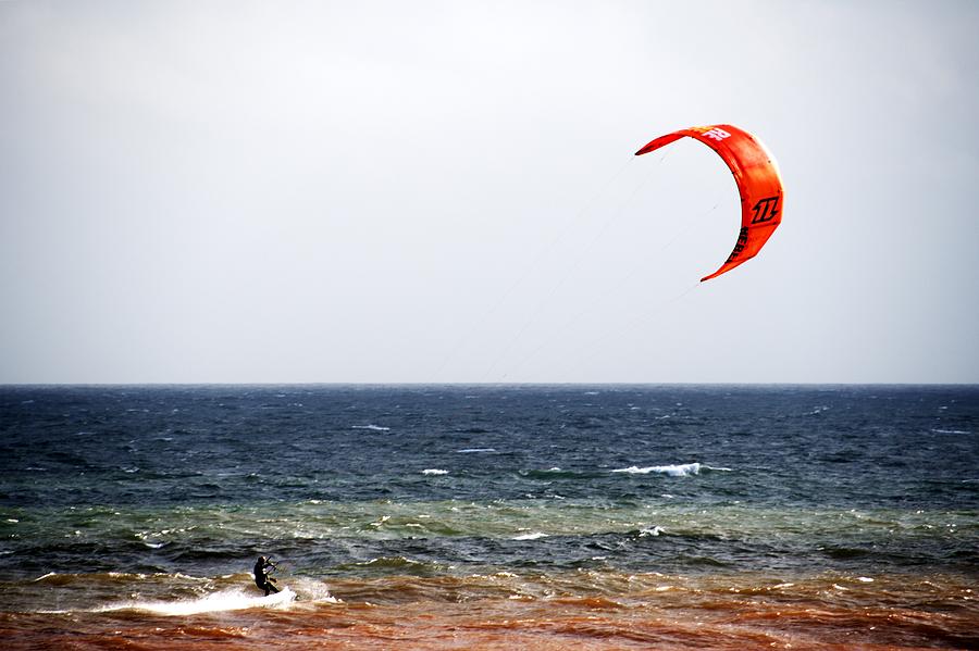 Kite Surfer #5 Photograph by Chris Day