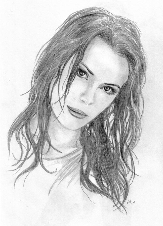 Miss Beckinsale  Drawing by Kristopher VonKaufman