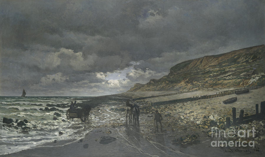 La Pointe De La Heve At Low Tide #5 Painting by Celestial Images