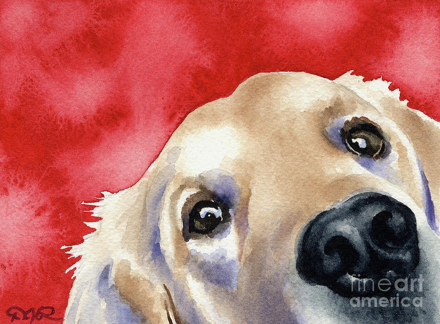 Portrait Painting - Labrador Retriever #4 by David Rogers