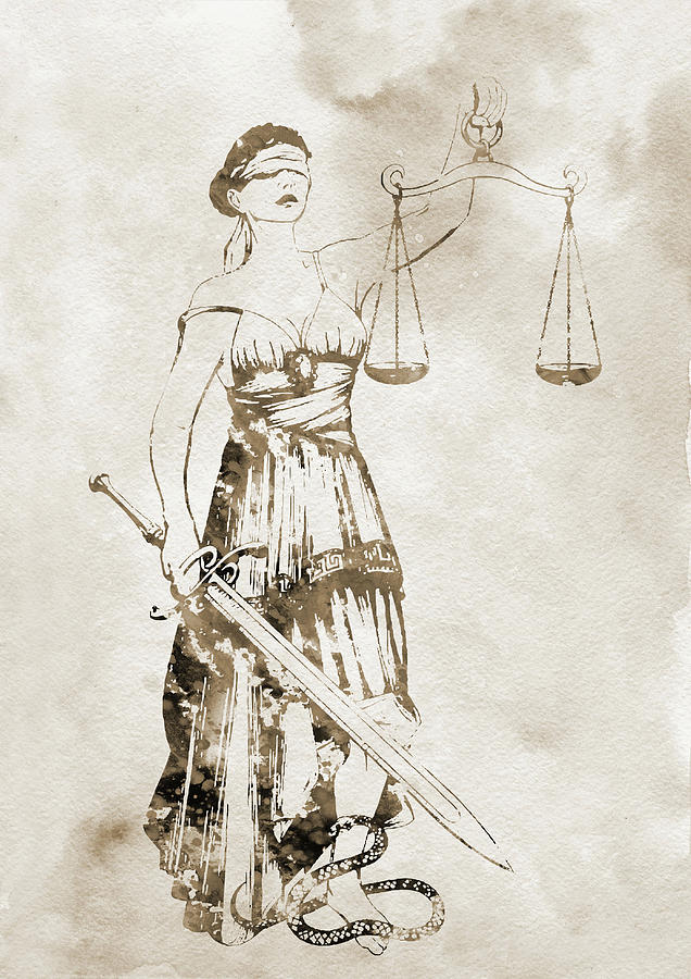 lady justice pop art