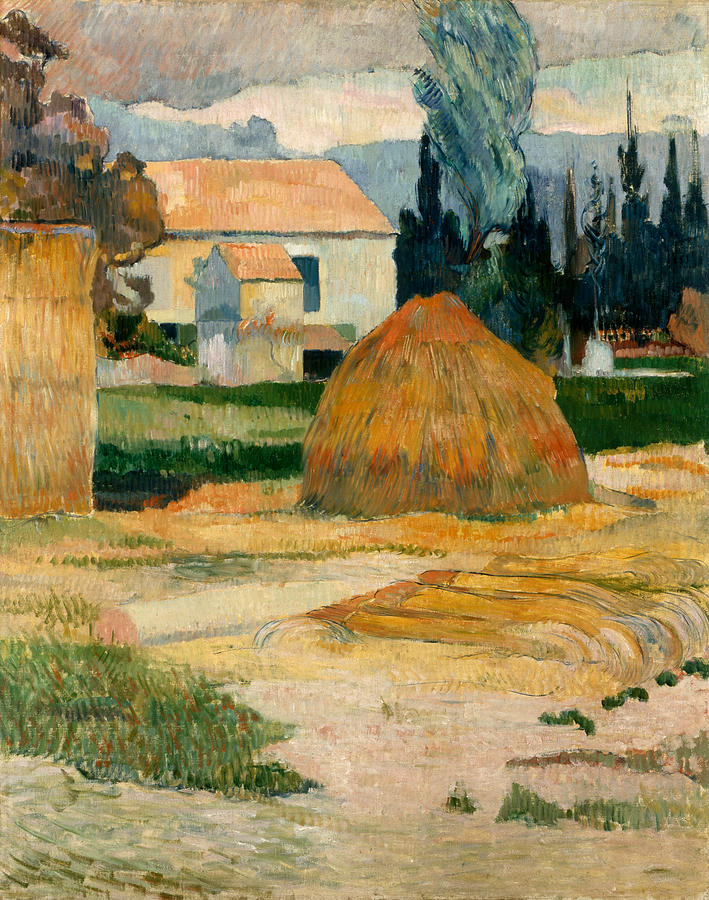 Landscape Near Arles #3 Painting by Paul Gauguin