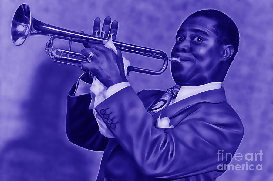 Louis Armstrong Mixed Media - Louis Armstrong Collection #5 by Marvin Blaine