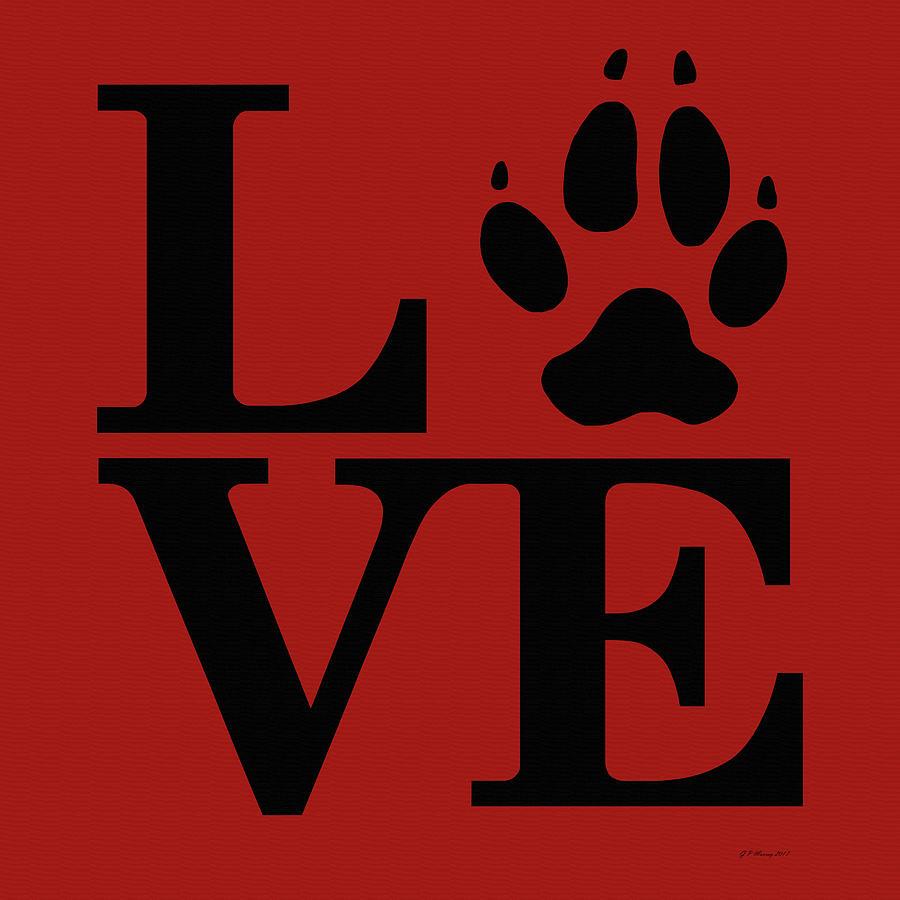 Love Claw Paw Sign #5 Digital Art by Gregory Murray