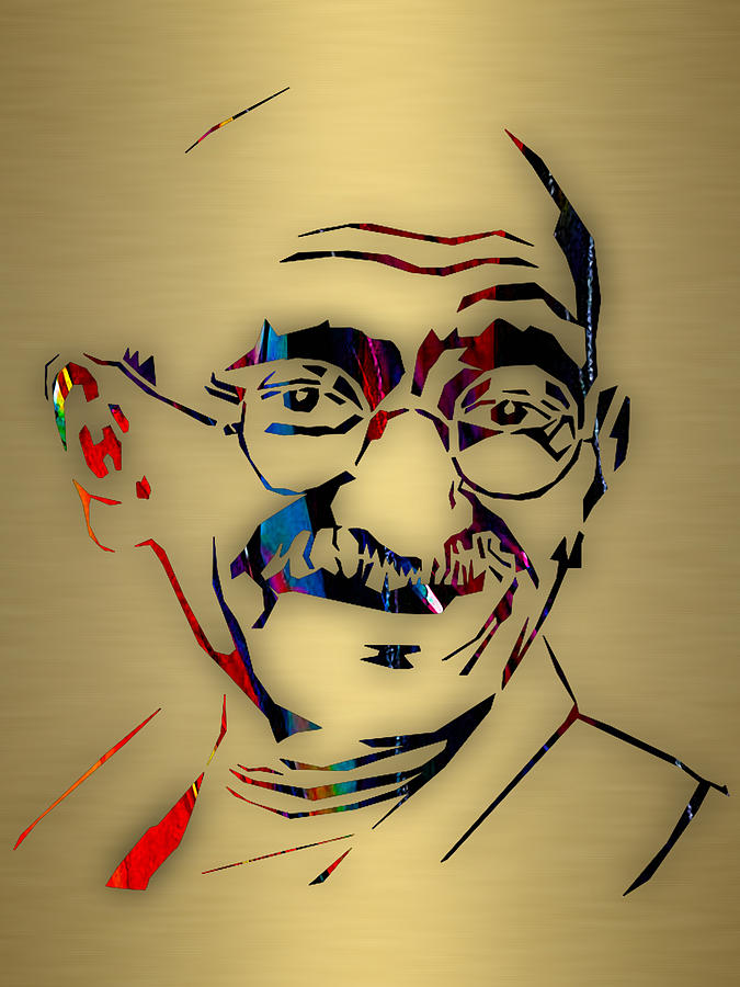 Mahatma Gandhi Collection #5 Mixed Media by Marvin Blaine