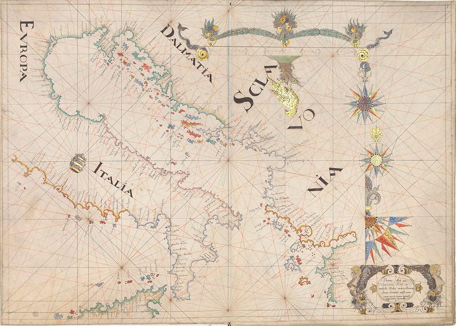 Map Time Zone Old Map Vintage Art Wall World Drawing by ArtBeOk