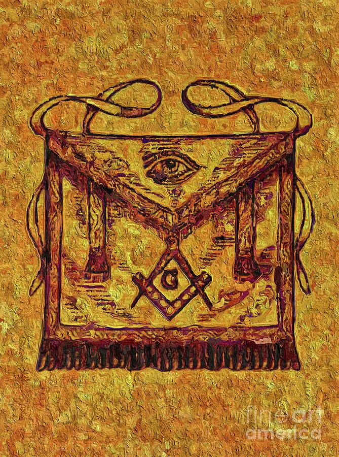 Masonic Symbolism Painting By Esoterica Art Agency