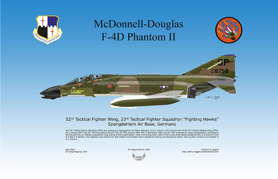 PROFILE PRINT. F-4G PHANTOM SPANGDAHLEM AB 