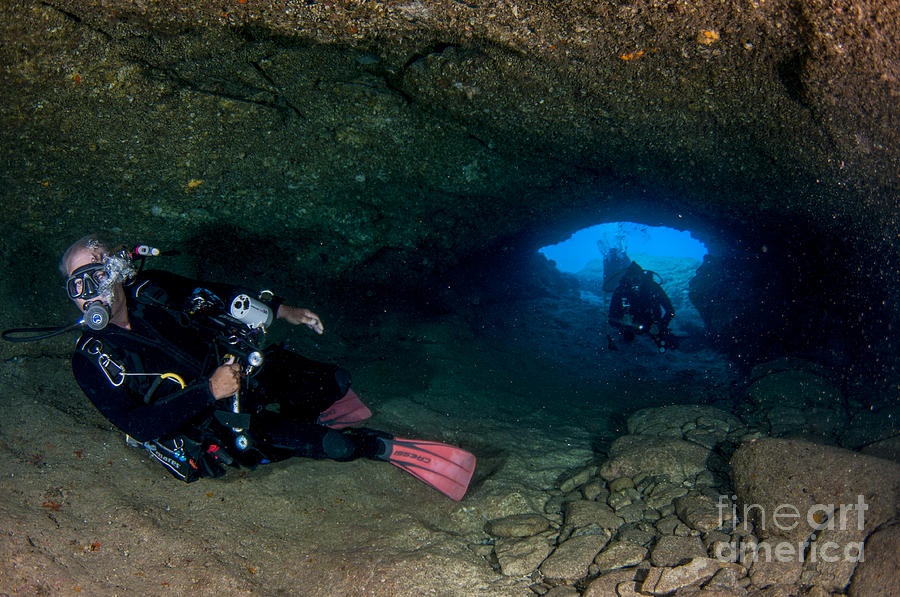 Mediterranean sea caves #5 Photograph by Hagai Nativ