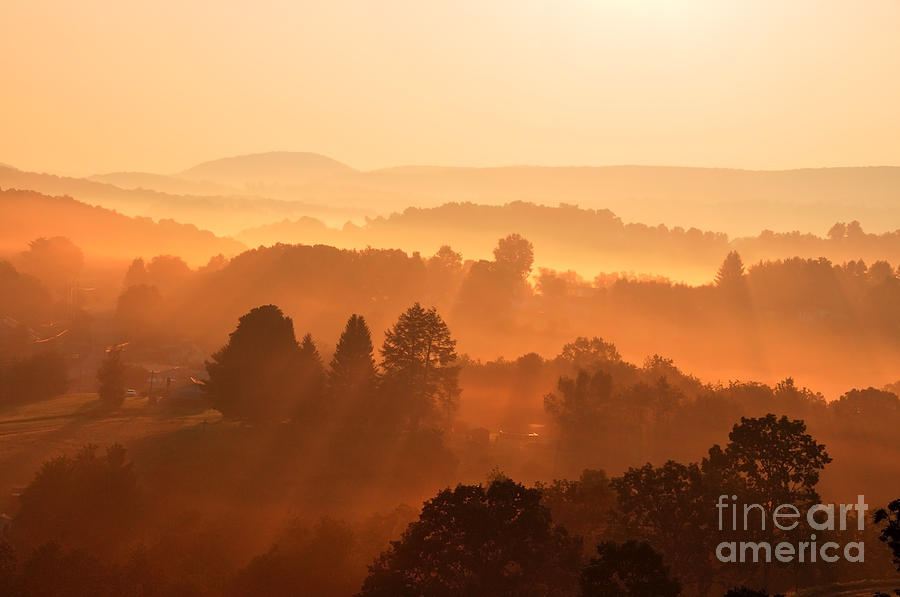 Misty Mountain Sunrise #5 Photograph by Thomas R Fletcher