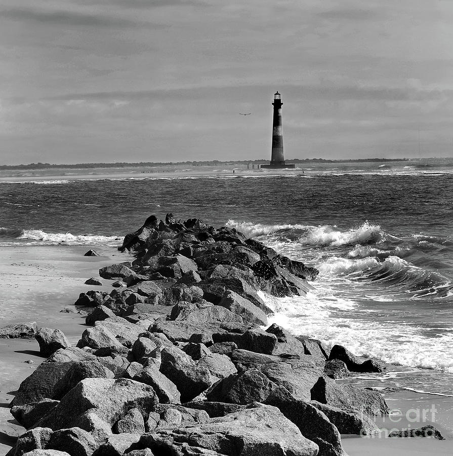 Lighthouse Photograph - Morris Island Lighthouse #7 by Skip Willits