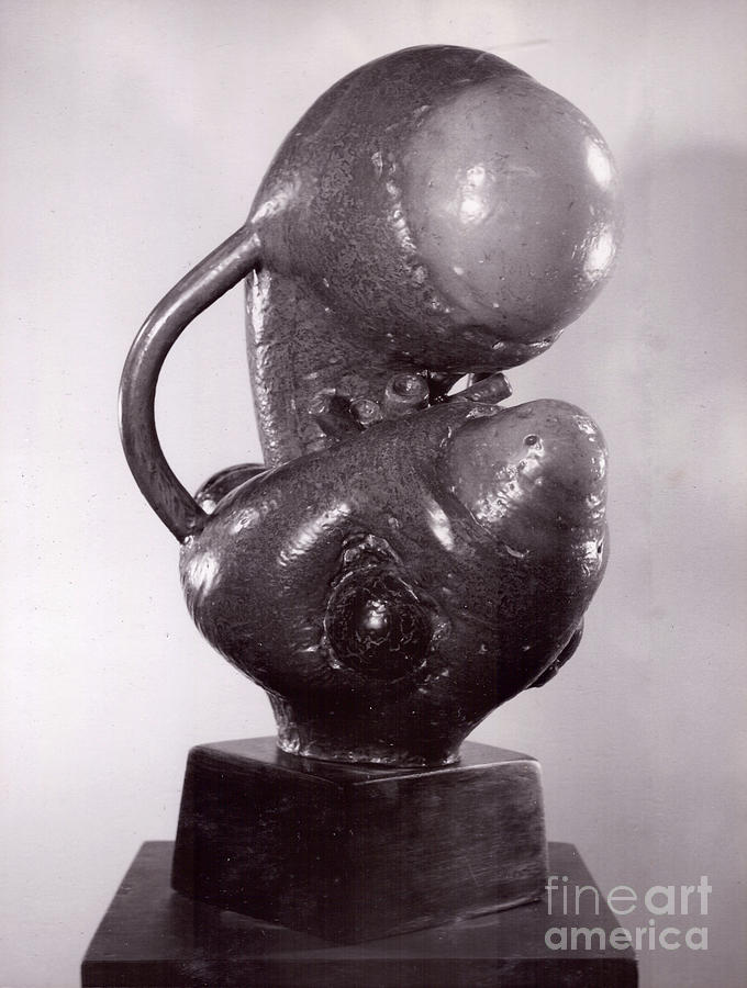 Mother/child IIi  #5 Sculpture by Robert F Battles