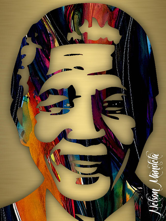 Nelson Mandela Collection #5 Mixed Media by Marvin Blaine