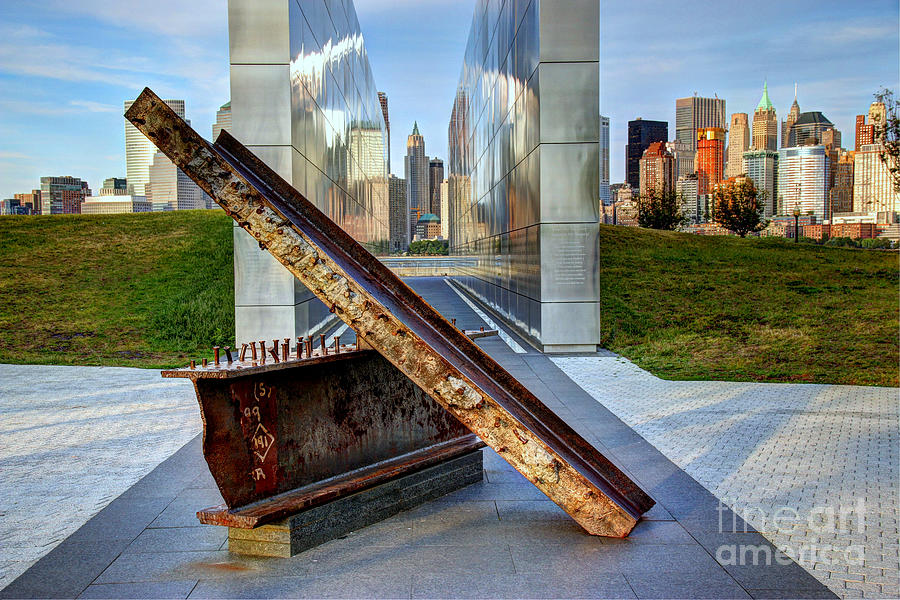 New Jersey Empty Sky 9 11 Memorial Photograph By Allen Beatty