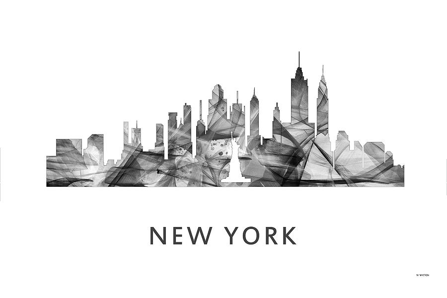 New York New York Skyline #5 Digital Art by Marlene Watson