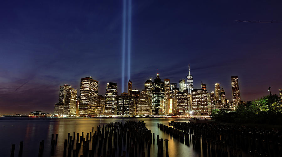Brooklyn Pier New York Skyline 9/11 Memorial Photograph by Doolittle Photography and Art