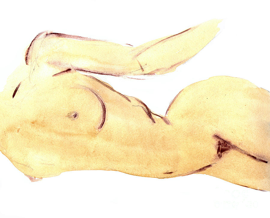 Nude #5 Painting by Michal Boubin