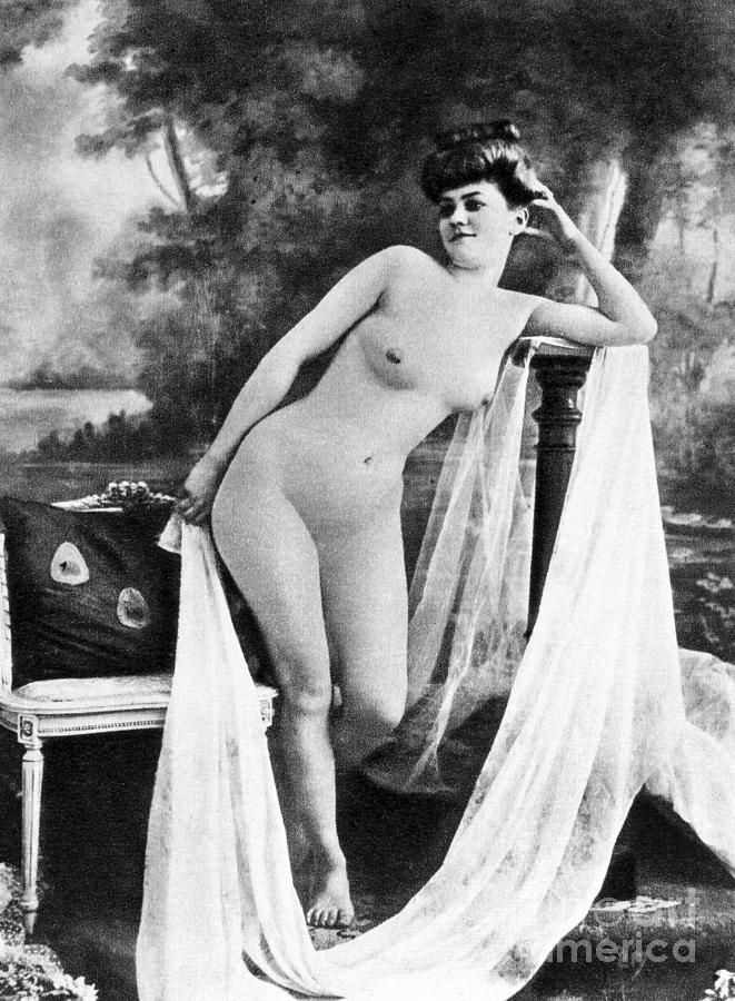NUDE POSING, c1900 #5 Painting by Granger