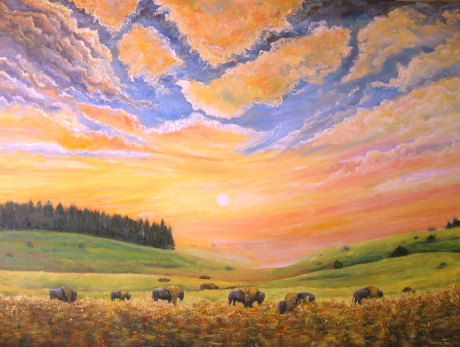 Give a Home Where the Roam Painting by Connie Tom