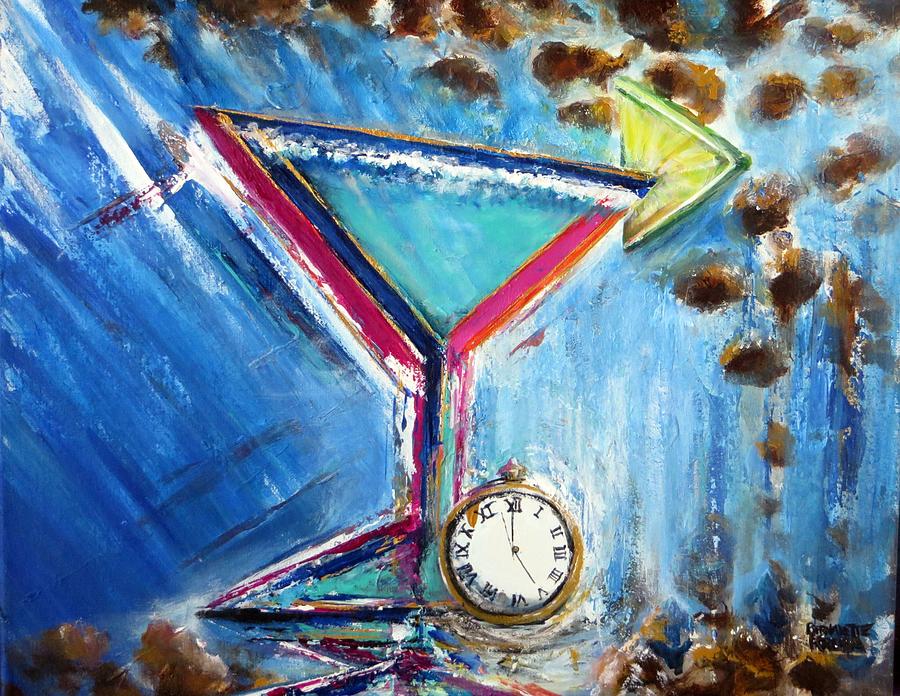 5 Oclock Margarita  Painting by Bernadette Krupa