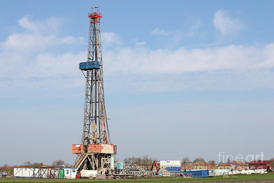 Oil Drilling Rig On Field 5 Photograph By Goce Risteski Pixels