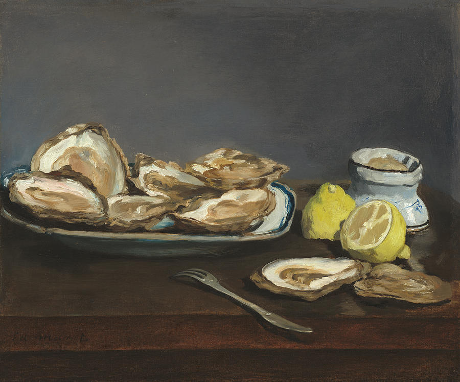Oysters #5 Painting by Edouard Manet