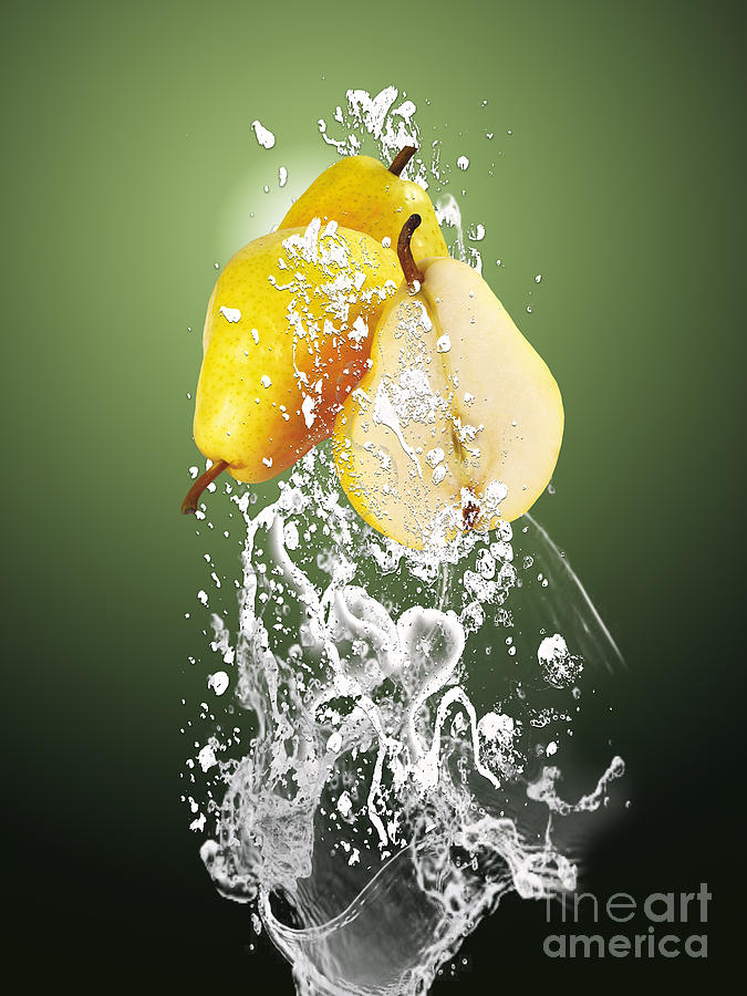 Pear Splash Collection #5 Mixed Media by Marvin Blaine