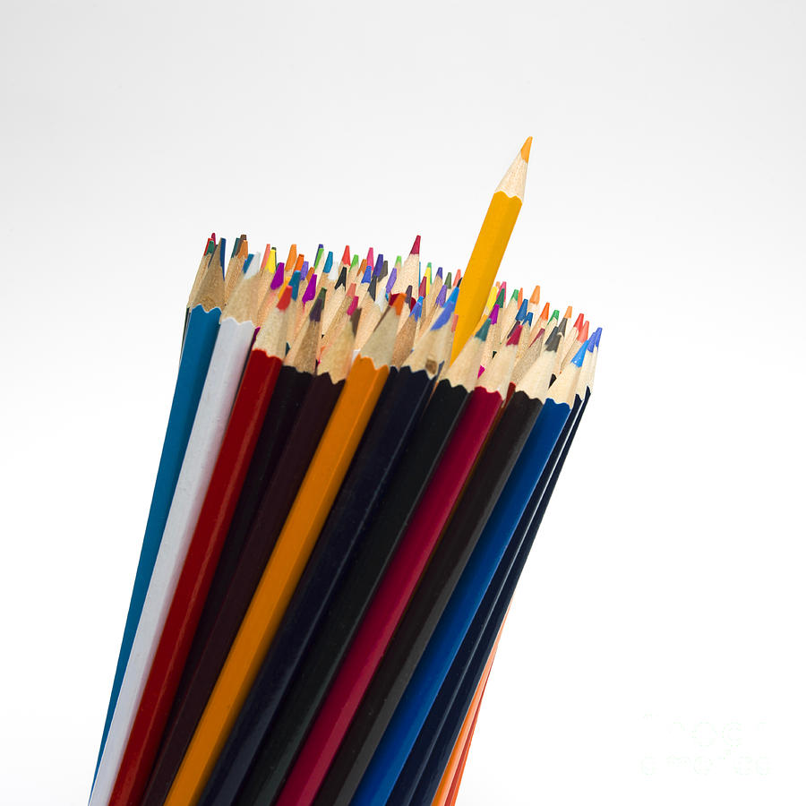 Crayon Photograph - Pencils #5 by Bernard Jaubert